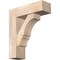 Ekena Millwork Balboa Block Smooth Bracket w/ Offset Brace, Douglas Fir, 7 1/2"W x 24"D x 28"H BKT0806X24X28BOA05SDF - alternate 1